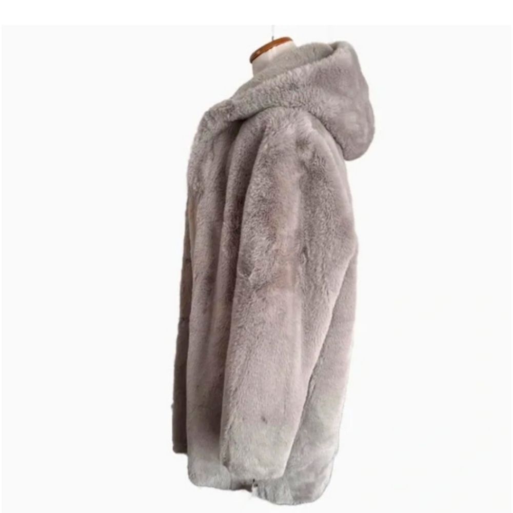 Luxurious & Beautiful DKNY Faux Fur COAT. Women's Medium. Rare & Hard To Find!